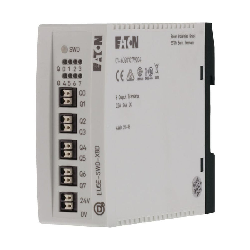 Eaton - Feldbus, Dez. Peripherie - Digitales Ein-/Ausgangs-Modul Digitalmodul EU5E-SWD-X8D 8 Ausgänge 24V 0,5A