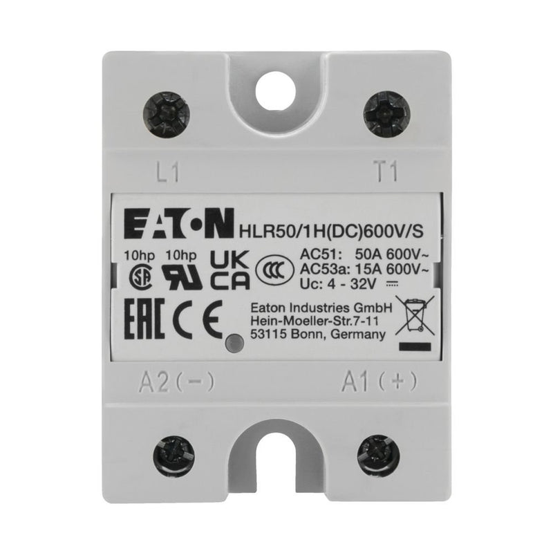 Eaton - Halbleiterrelais Halbleiterrelais, Hockey HLR50/1H(DC)600V/S Puck, 1-phasig, 50 A