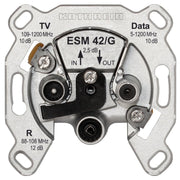 Kathrein - Antennensteckdose BK-Modem-Steckdose 3fach ESM 42/G Durchgangsd.selektiv