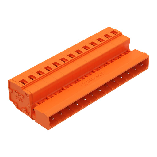 WAGO - Kabelsteckverbinder für Leiterplattensteckverbinder 1-Leiter-Stiftleiste 231-643/018-000 CAGECLAMP,2,5mm²,or − 25 Stück