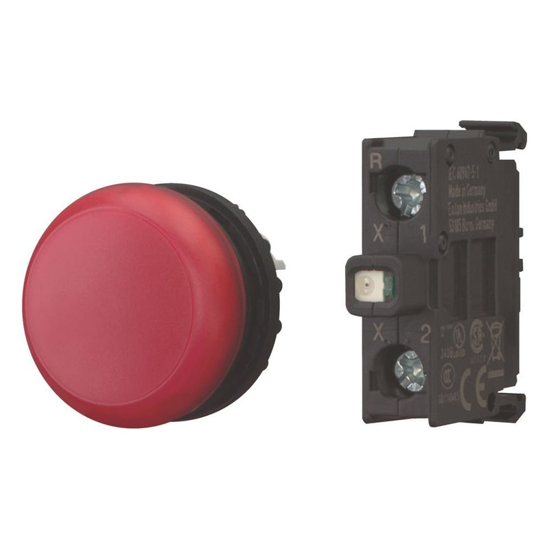 Eaton - Frontelement für Leuchtmelder Komplettgerät Leuchtmelder M22-L-R-LEDC230-BVP Bodenbefestigung
