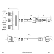 EVN Lichttechnik - Steckverbinder für steckbare Gebäudeinstallation NV 3fach-Verteiler 044 139 für außen