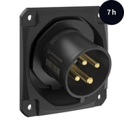 Walther Werke - CEE-Gerätestecker (IEC 60309) CEE NEO Anbaugerätestecker FW732407CC schräg 32A 4P 7h