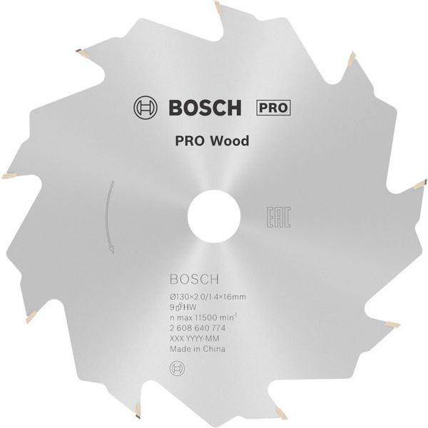 Bosch - Kreissägeblatt PRO Wood Kreissägeblatt, 2608640774 130 x 2 x 16 mm, Z9