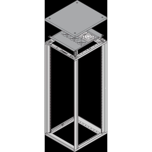Schroff - Lüfter (Schaltschrank) Lüfterblech 27230081 T500mm 25mm RAL7021