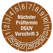 HT Instruments - Kennzeichnungsmaterial Sicherheitsprüfplaketten 2002260 15mm (160 Stück)