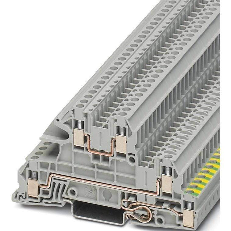 Phoenix Contact - Installations-Etagenklemme Installationsetagenklemme UTI 2,5-PE/L/L 0,2-4qmm 5,2mm gr