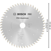 Bosch - Kreissägeblatt PRO Aluminium cordless 2608837757 Kreissägeblatt 160 x