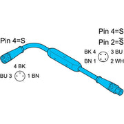 Di-soric - Passiver Sensor-/Aktor-Verteiler (mit Leitung) Funktionsadapter VKHM-Z/VSM-Z/P4
