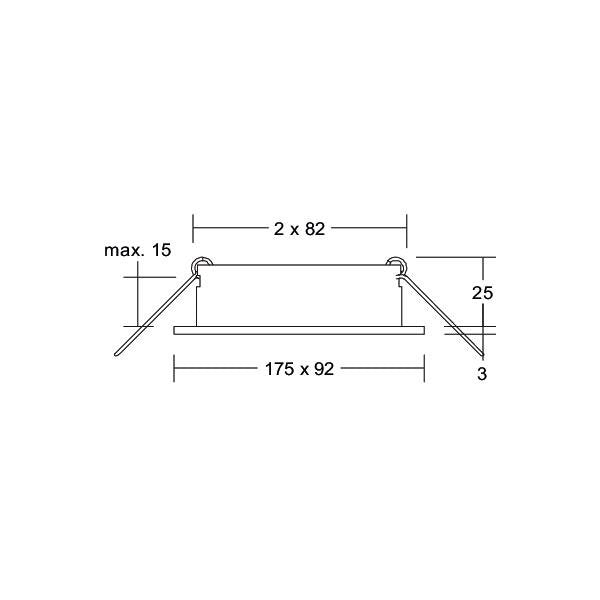 Brumberg Leuchten - Downlight/Strahler/Flutlicht Einbaumodul oval 45020560