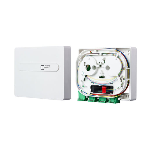 Metz Connect - Kommunikationsanschlussdose LWL OpDAT ADT Spli. OS2 1501191H04HC 4x SC-Sim. APC