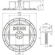 DEHN - Dachleitungshalter für Blitzschutz Dachleitungshalter SET DLH 8.10 KS B#253335 − 24 Stück