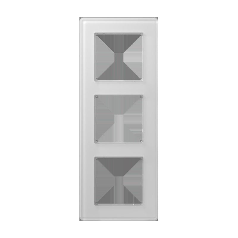 Jung - Abdeckrahmen Glasrahmen 3fach AV 583 GLM WW alpinweiß (Glas)
