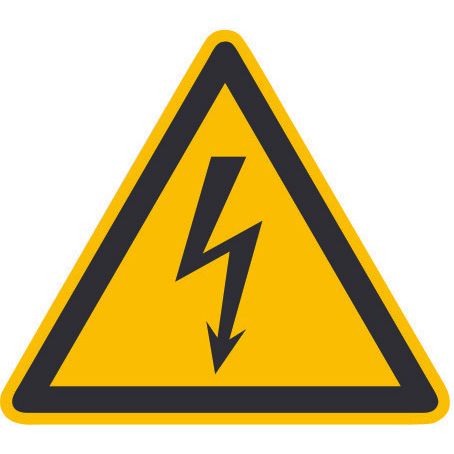 Cimco Werkzeuge - Warn-/Hinweisschild WZ Warn. elektr. Spannung 182720 Gr. 100x100x1
