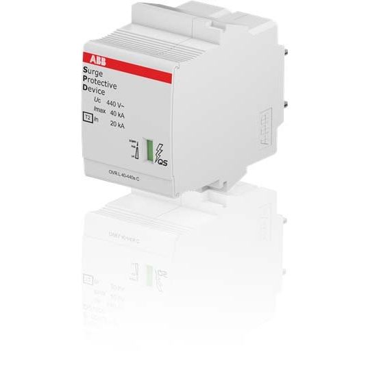 ABB Stotz S&J - Überspannungsableiter für Energietechnik/Stromversorgung Ersatzmodul OVR T2 40-440s C QS D Typ 2 für 400/690V