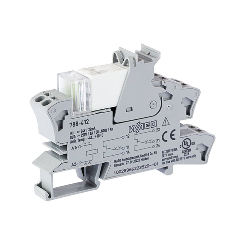 WAGO - Schaltrelais Stecksockel m.Relais 788-412 2W,24VDC