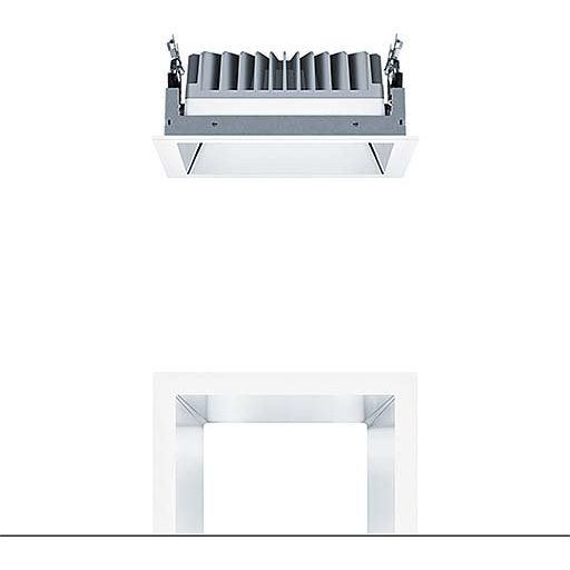 Zumtobel Group - Downlight/Strahler/Flutlicht LED-Deckeneinbauleuchte PANOS EVO #60815923 Q190L 840 230V AL WH