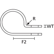 HellermannTyton - Befestigungsschelle für Kabel/Rohre Befestigungsschelle H7P-N66-NA-M1 − 1000 Stück