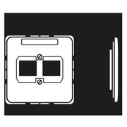 Jung - Einsatz/Abdeckung für Kommunikationstechnik Abdeckung Schriftfeld aws CD 569-21 ACS WW für Mod.Jack vollges