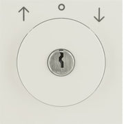 Berker - Abdeckung/Bedienelement für Installationsschalterprogramme Zentralstück m Schloss 1083898200 für Jal. S.1 weiß