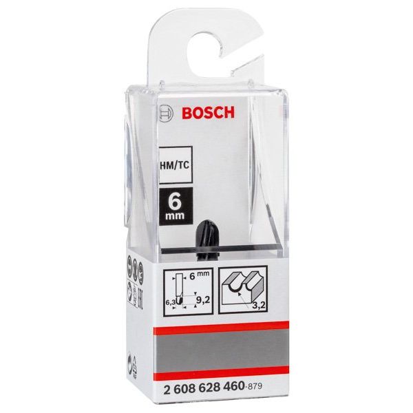 Bosch - Fräser PRO Hohlkehlfräser, R 2608628460 3,2, Schaft 6 mm