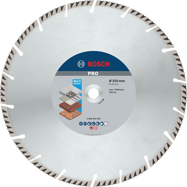 Bosch - Trenn-/Schleifscheibe PRO Multi Material 2608615070 Diamanttrennscheibe