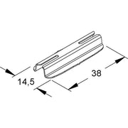 Niedax - Gitterlamellenhalter für Geräteeinbaukanal Verbinder GKSV 40 − 100 Stück