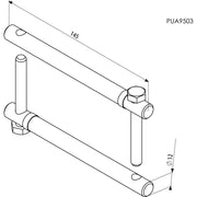 Vogels - Halterung für Audio-/Videosysteme Profilverbinder PUA9503 si si