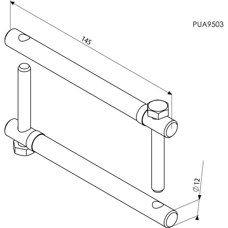 Vogels - Halterung für Audio-/Videosysteme Profilverbinder PUA9503 si si