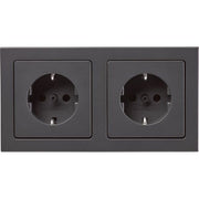 Berker - Steckdose Steckdosen-Kom SCHUKO 2f m 47206096 Ra Q.3 anth