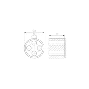 Jacob - Dichtring, flach Dichtringe-Bohrung WJ-D 9/2X3.5 2X3,5MM − 100 Stück