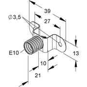 HKL - Lampenfassung Stegfassung 68 − 100 Stück