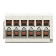 WAGO - Kabelsteckverbinder für Leiterplattensteckverbinder 1-Leiter-Stiftleiste 734-306 1,5mm²,lichtgrau − 100 Stück