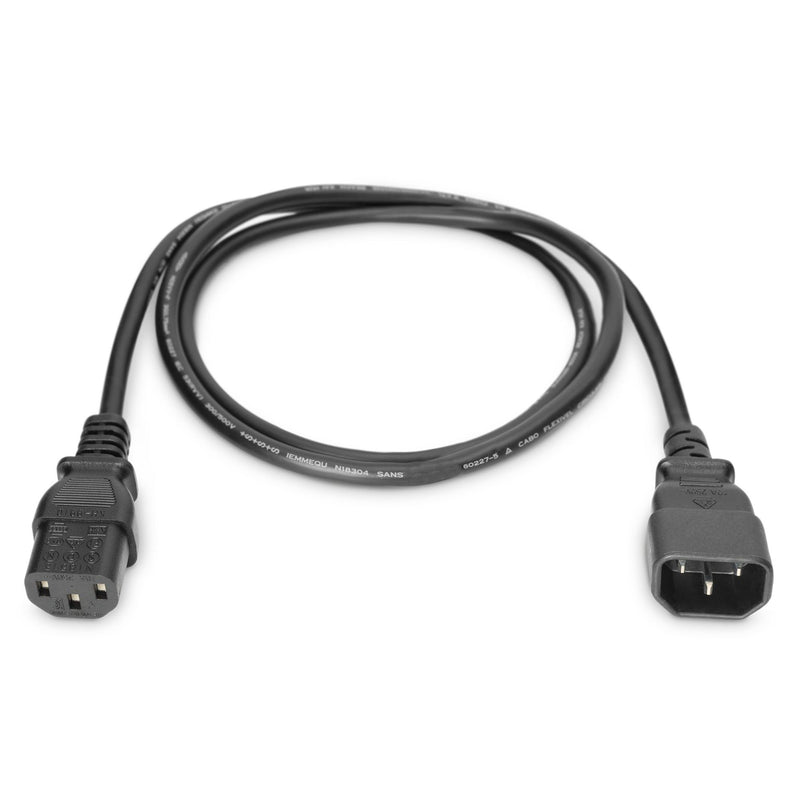 DIGITUS - Netzanschlussleitung Netzkabelverlängerung AK-440201-018-S H05VV-F3G 0,75qmm
