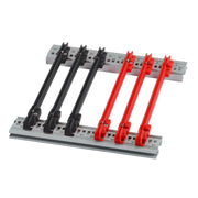 Schroff - Befestigungsteil für Baugruppe mit Rastermaß 482,6 mm (19 Zoll) Führungsschiene 34568230 70T rot