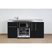Stengel - Mini-Küche Miniküche Premiumline MPGSMSM180AKSIKFlBrS Schwarz matt