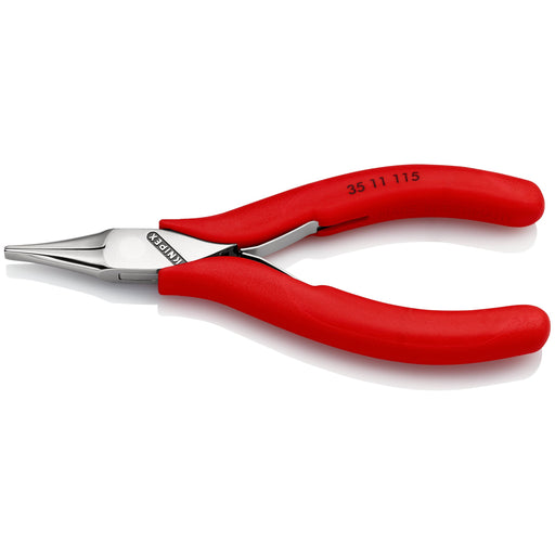Knipex - Flachzange Elektronik-Greifzange 35 11 115 spiegelpoliert,115mm