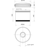 Grothe - Signalsäulenelement, Anschlussmodul Basiselement TSZ 8600