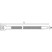 HellermannTyton - Kabelbinder Wiederöffnungsbinder RT250XL-N66-NA-Q1 − 25 Stück