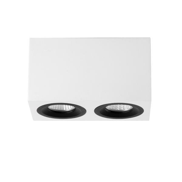 Brumberg Leuchten - Downlight/Strahler/Flutlicht Anbaumodul rechteckig 45124550 2-fach