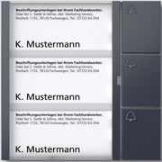 Siedle&Söhne - Funktionsmodul für Türkommunikation Tasten-Modul TM 612-3 AG anthrazitgrau
