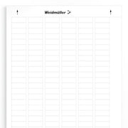 Weidmüller - Kennzeichnungsmaterial Gerätemarkierer LM MT300 26X10 WS − 10 Stück