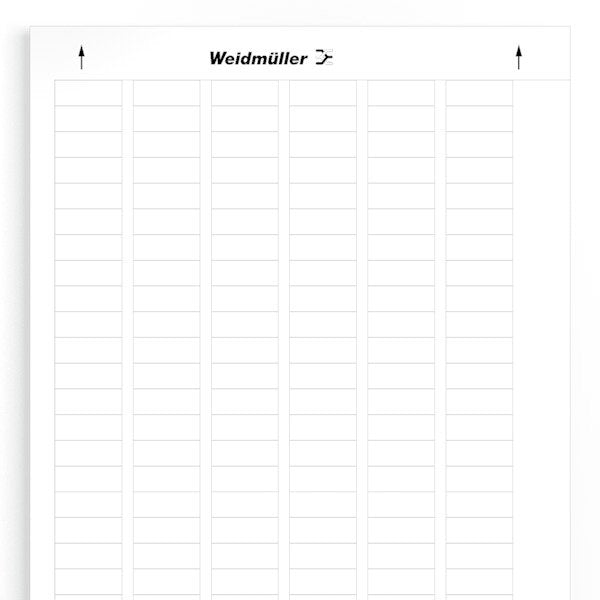 Weidmüller - Kennzeichnungsmaterial Gerätemarkierer LM MT300 26X10 WS − 10 Stück
