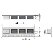 WAGO - Leiterplattenklemme SMD-Leiterplattenklemme 20863208700650900000 Drücker,1,5mm²,ws − 2060 Stück