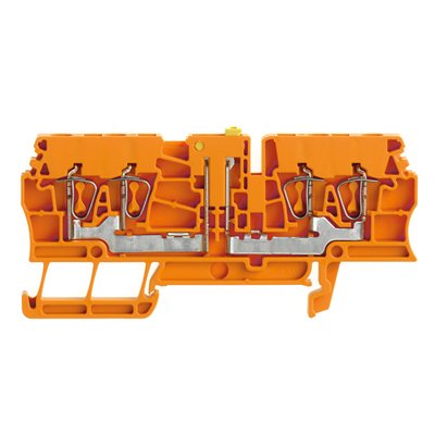 Weidmüller - Trenn- und Messtrenn-Reihenklemme Klemme ZTR 2.5/4AN OR Federanschl.,2.5mm² − 50 Stück