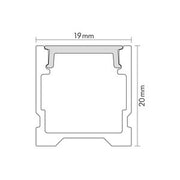 Nobile - Zubehör/Ersatzteile für Lichtschlauch/-band Alu U-Profil 2m 5011148801 Abdeckung opal