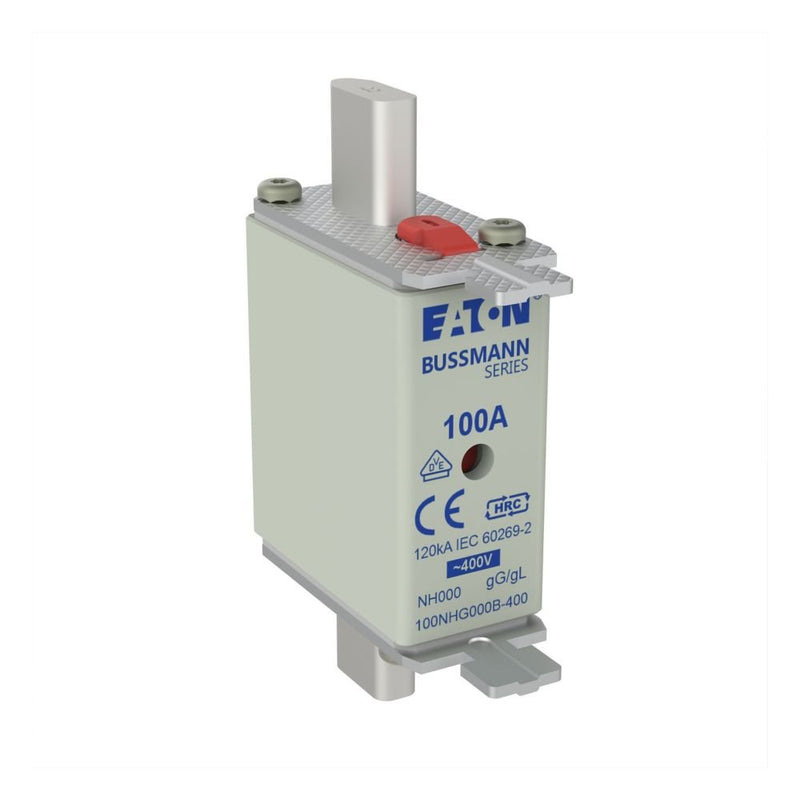 Eaton - Messersicherung Sicherungseinsatz Nieders. 100NHG000B-400 100A AC 400V 120kA − 3 Stück