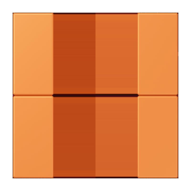 Jung - Abdeckung/Bedienelement für Installationsschalterprogramme Tastensatz 2fach LC 502 TSA 225 orange clair