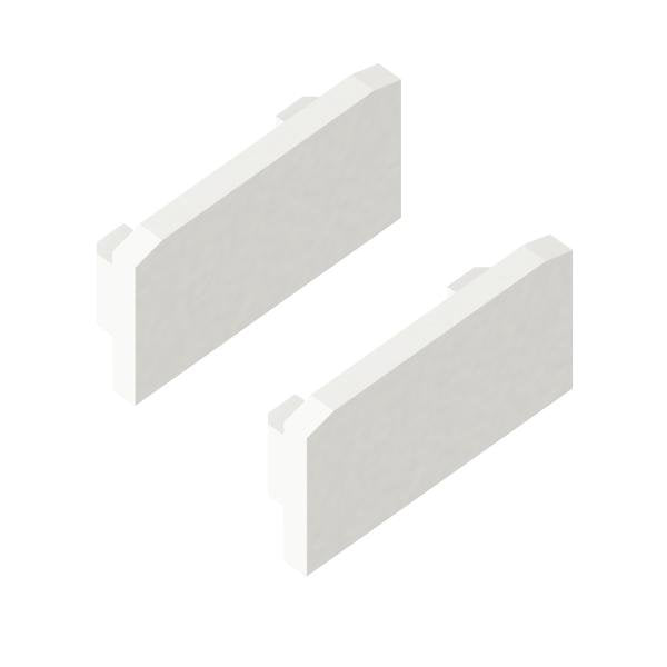 Brumberg Leuchten - Mechanisches Zubehör/Ersatzteile für Leuchten Endkappen-Set 53086260 silber