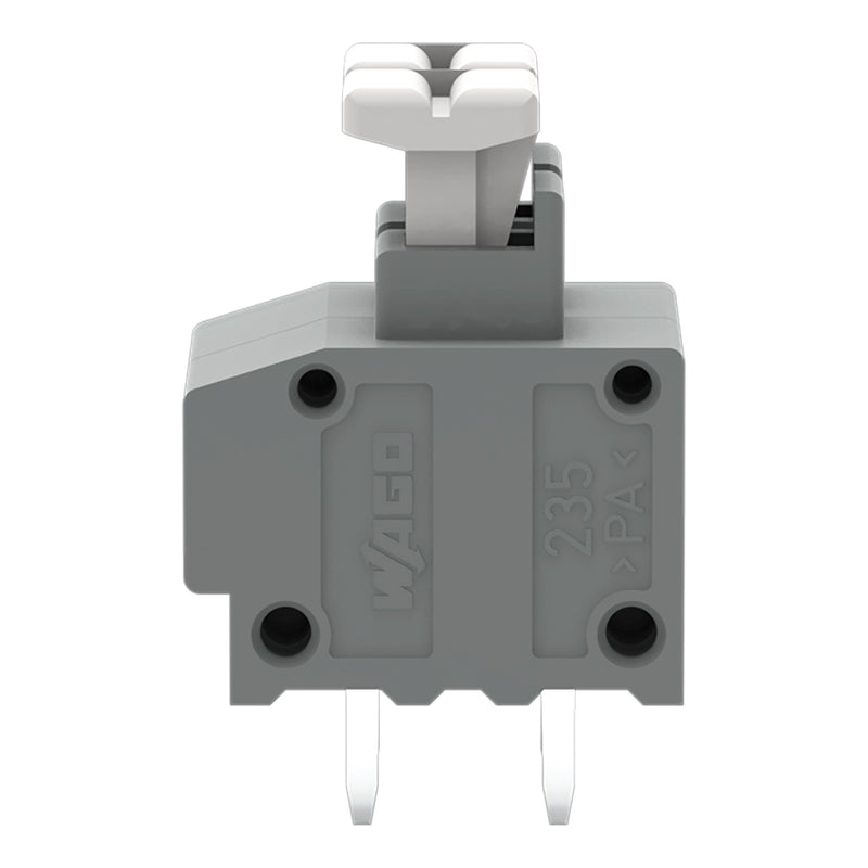 WAGO - Leiterplattenklemme 235-402/331-000 Drücker,1,5mm²,grau − 105 Stück